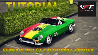 Ferrari 250 gt california spyder design car parking multiplayer