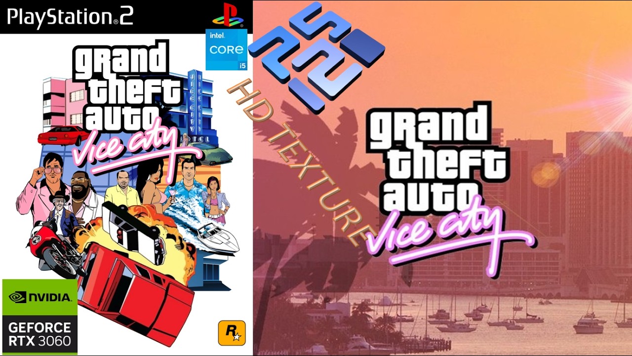 GTA VICE CITY PCSX2 GAMEPLAY : HD TEXTURE - YouTube