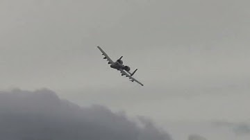 Greatful A-10 Warthog in Action Practice Targeting Unmanned Moving Viechle ( Military Archive)