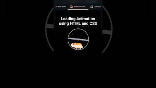 Animated Loader Using HTML & CSS #animation #loader #htmlcss