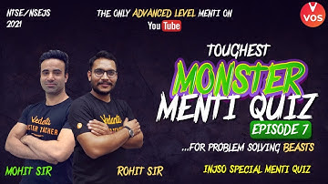 Toughest Menti Quiz Ever | INJSO Special Menti Quiz | Monster Menti Quiz | INJSO 2021 | VOS