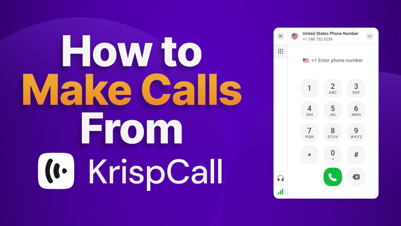 How to Make A Call From KrispCall? - YouTube