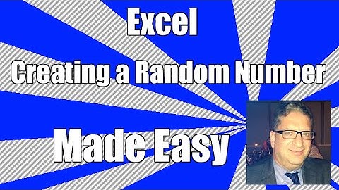How to generate a random number in Excel 2010, 2013, 2016 Tutorial