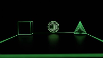 Short wireframe Blender render test with Max For Live synths and effects