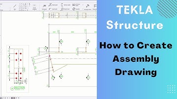 How to create an assembly drawing in Tekla structure #tekla #shorts #design #beginners #how #tips