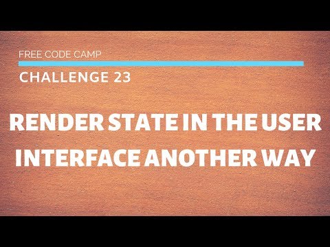 FCC - Render State in the User Interface Another Way- SOLUTION !!!
