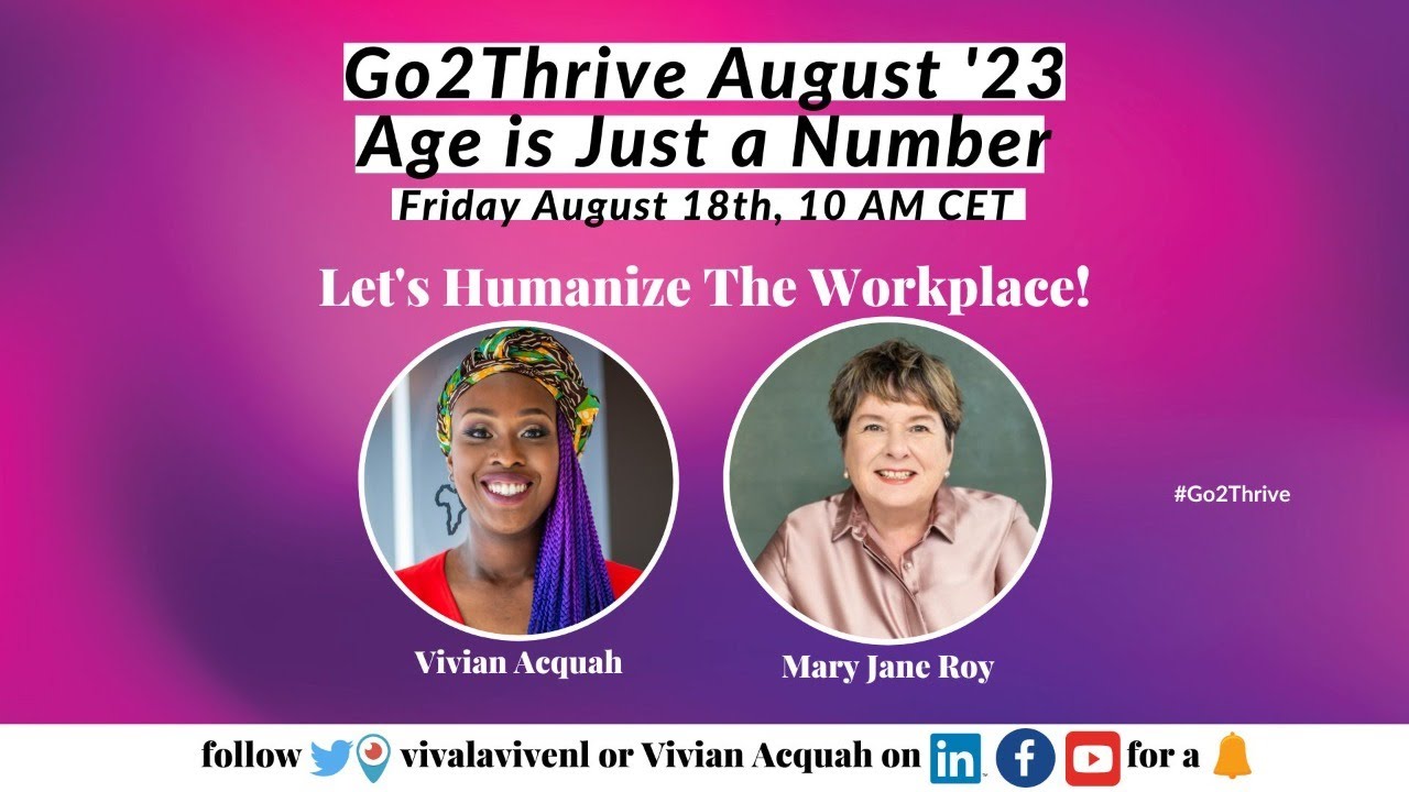 Go2Thrive August 2023 - Age is Just a Number