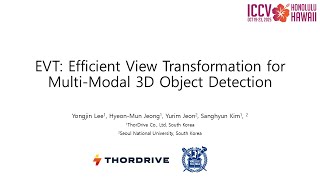 Celebrity [ICCV 2025] EVT: Efficient View Transformation for Multi-Modal 3D Object Detection Profile
