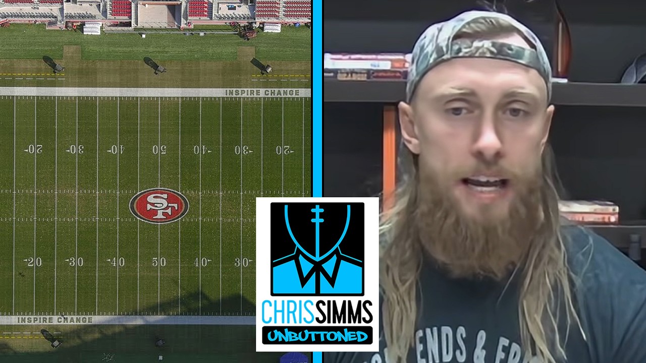 George Kittle shares thoughts on NFL's grass vs. turf debate | Chris Simms Unbuttoned | NFL on NBC