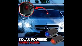 Car Flashing LED Light - Fake Security Light, Solar Powered Dummy Alarm