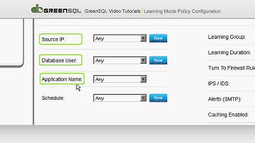 07 GreenSQL Learning Mode Policy Configuration