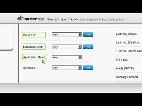07 GreenSQL Learning Mode Policy Configuration