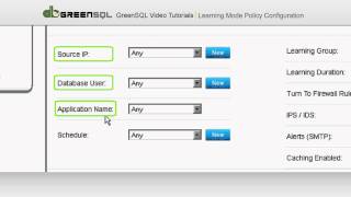 07 GreenSQL Learning Mode Policy Configuration