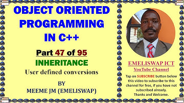 User defined Conversions in Inheritance for Object Oriented Programming using C++