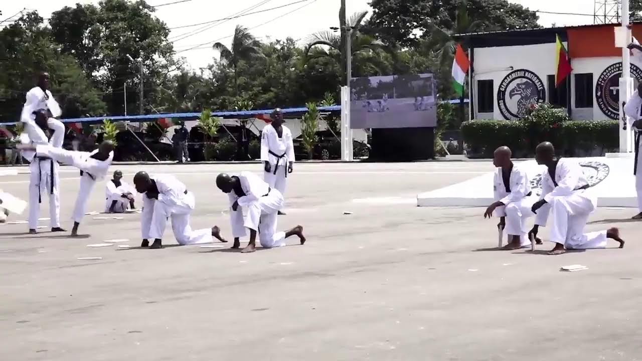 BAPTEMES DE PROMOTIONS  ET DE PRESTATION DE SERMENT A L'ECOLE DE GENDARMERIE D'ABIDJAN (2024)