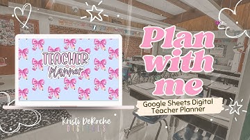 The Ultimate Digital Teacher Planner in Google Sheets, Back to School 2025  | Coquette Theme + More!