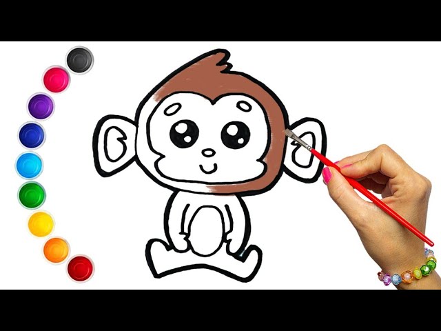 51 Desenhos de Macacos para Colorir - Só desenhos para Colorir