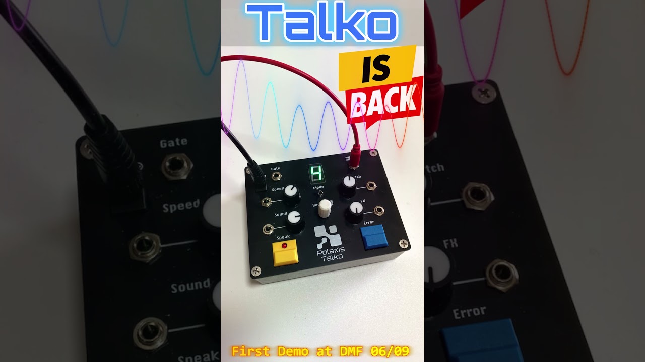 Polaxis Talko 2, a desktop & Eurorack speech Synthesizer with