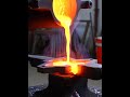 Pouring of molten metal in the pattern #shorts #metallurgy #foundry #viral #engineering