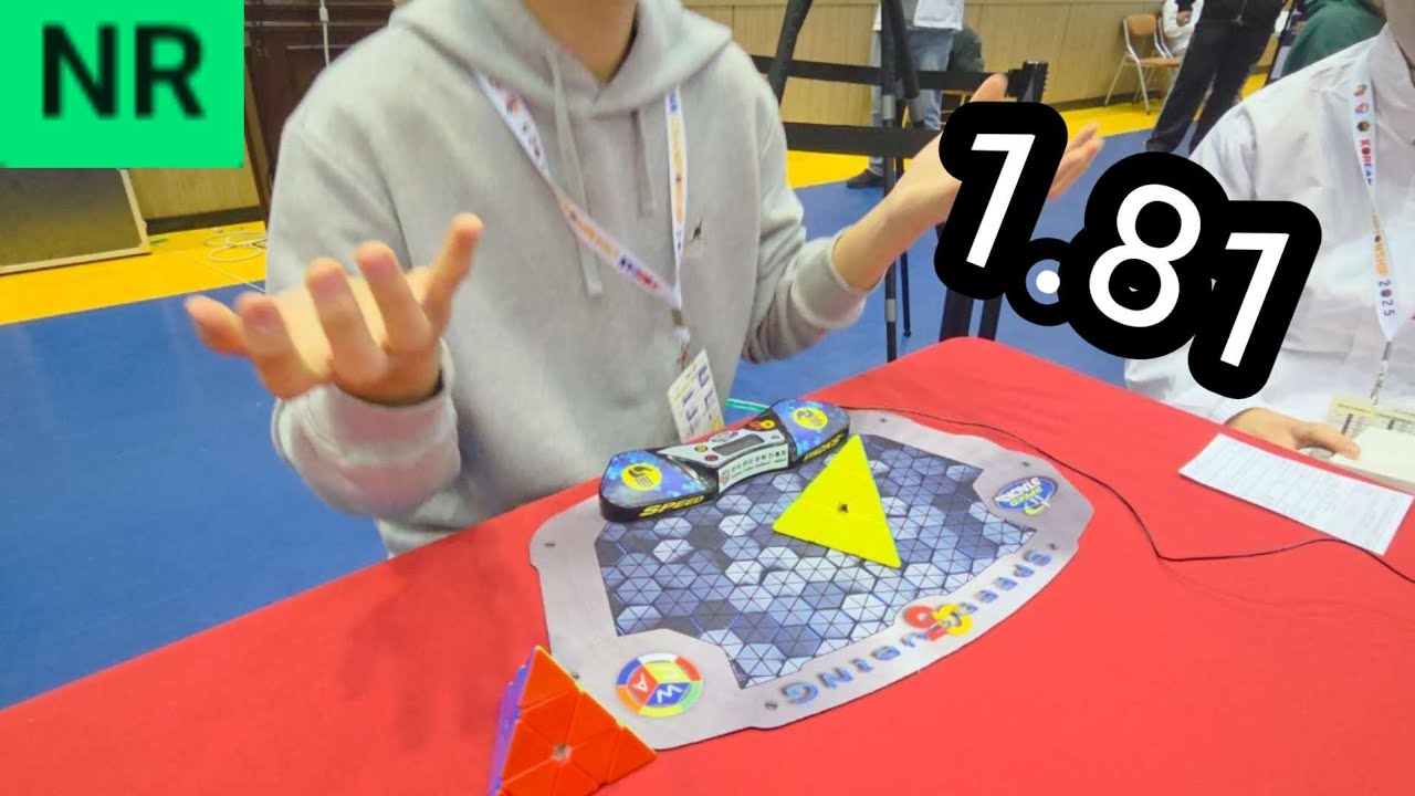 pyraminx korean national record average - 1.81