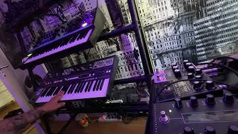 UDO Super 6 and Moog Matriarch Live Jam (Erica Synths Fusion System II Bass)