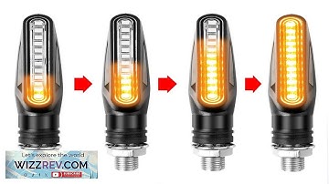 Motorcycle Led Turn Signals Directional Indicators Flashing Rear Tail Brake Flasher Light