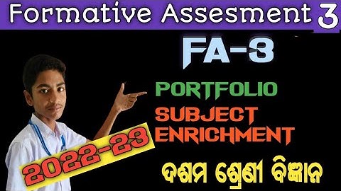 F.A.-3 Exam. (2022-23)||Cl-X Science {Portfolio & Subject Enrichment } @PKPCreation1
