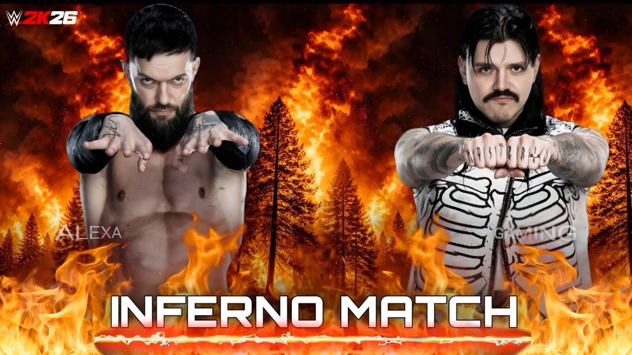 WWE 2K26 - INFERNO MATCH | Finn Balor VS Dominik Mysterio | WWE 