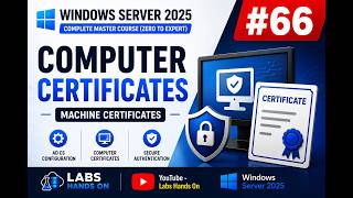#66 Computer Certificates Explained and Configured | AD CS Full Demo | Windows Server 2025