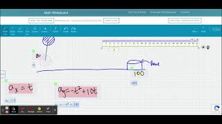 Whiteboard | Math Whiteboard : Projectile Animation