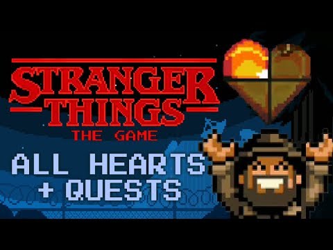 Video Stranger Things Video Game Heart Locations