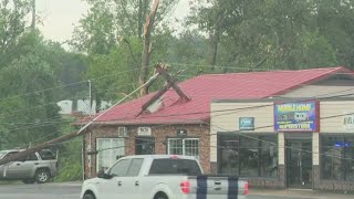 Severe storms bring down power lines in Gastonia