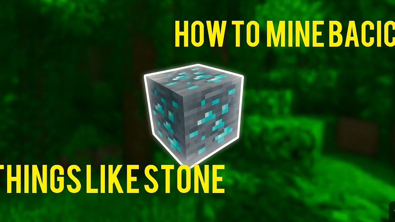 Mine Things How to mine things like stone - YouTube