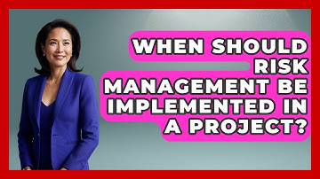 When Should Risk Management Be Implemented in a Project? | The Project Manager Toolkit News