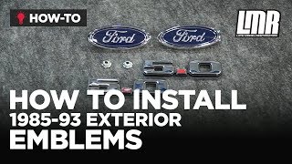 1985-93 Fox Body Mustang Exterior Emblem Kits - Install & Review The Cadillac Emblems In 85