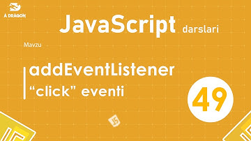 049. JavaScripda Eventlar. "Click" event