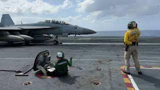 F-18 takeoff from USS Nimitz