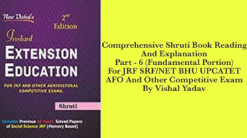 #Part 6#Comprehensive Reading And Explanation Of Shruti Book With Explanation by Vishal#Ext Vishal#