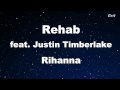 Rehab ft. Justin Timberlake - Rihanna Karaoke 【No Guide Melody】 Instrumental