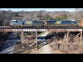 CSX Stacks at the Trestle, NS 154, NS Stacks and Another Look at the CP MOW thumbnail