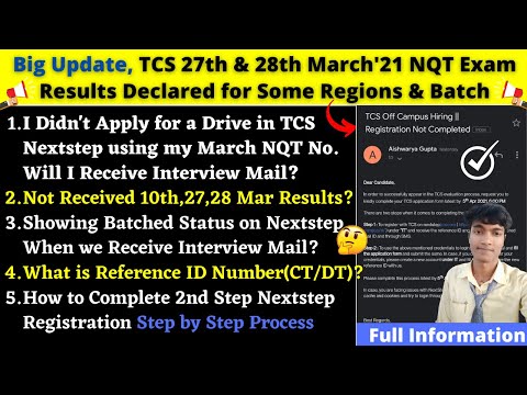 🛑Update, TCS 27th
