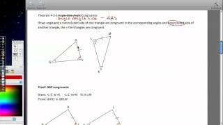 Triangle Congruence ASA, AAS and HL