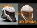 Convert ai generated 2d images to 3d models for use in blender and gravity sketch