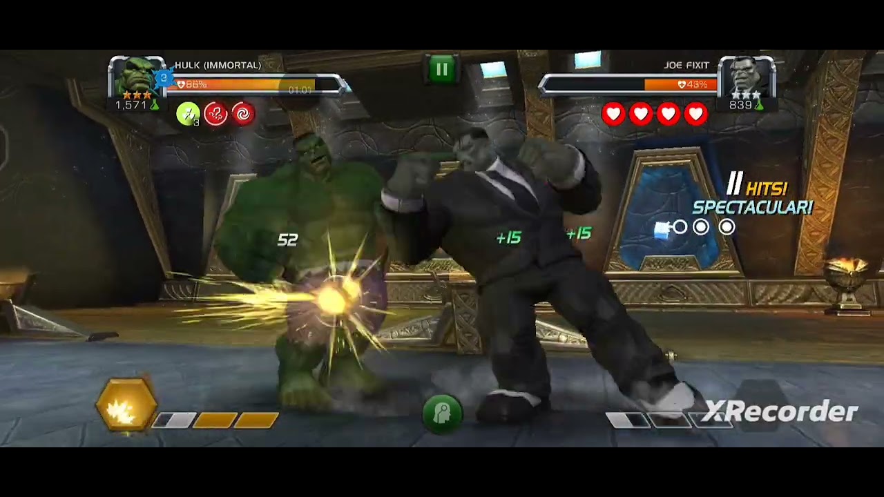 Immortal hulk vs Joe fixit(grey hulk)