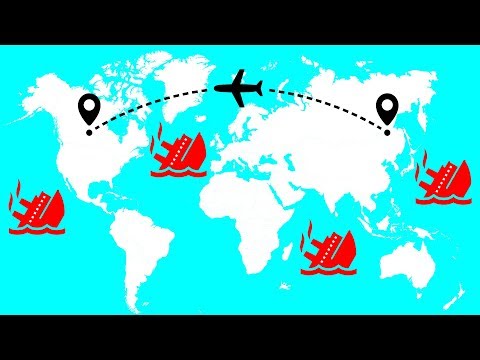 Why In-Flight Maps Show Sunken Ships