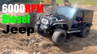 6000RPM Diesel Jeep Wrangler! Om606 JK Jeep Build