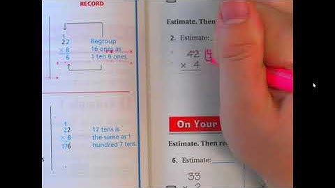 4th Grade Go Math 2.10 Multiplying with Regroup - Traditional Multiplication