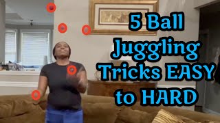 BEST 5 Ball Juggling Tricks from EASY to HARD | Top 5 Ball Juggling Tricks