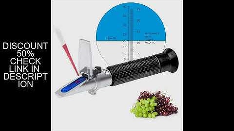 Wine Refractometer Brewing Measuring Sugar Content in Original Grape Juice & Predicting Wine Alcohol