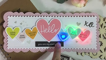 Blinking slide switch Valentine